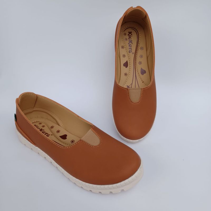 sepatu  kickers wanita murah slip on big size 41_45 murah. new aulia 18