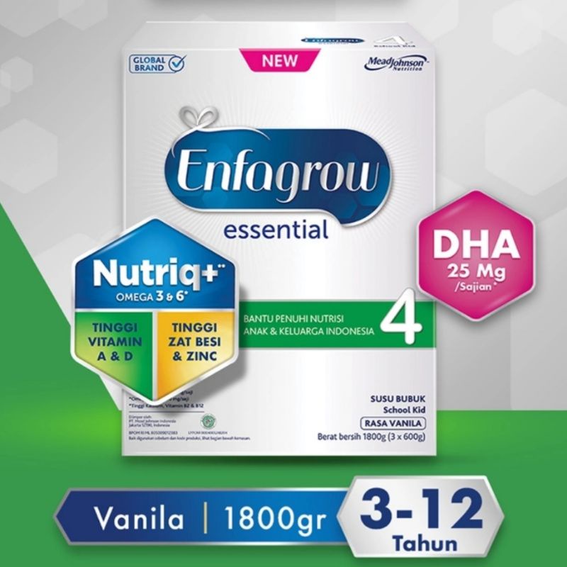 ENFAGROW Essential 4 Susu Vanila 1800 gr