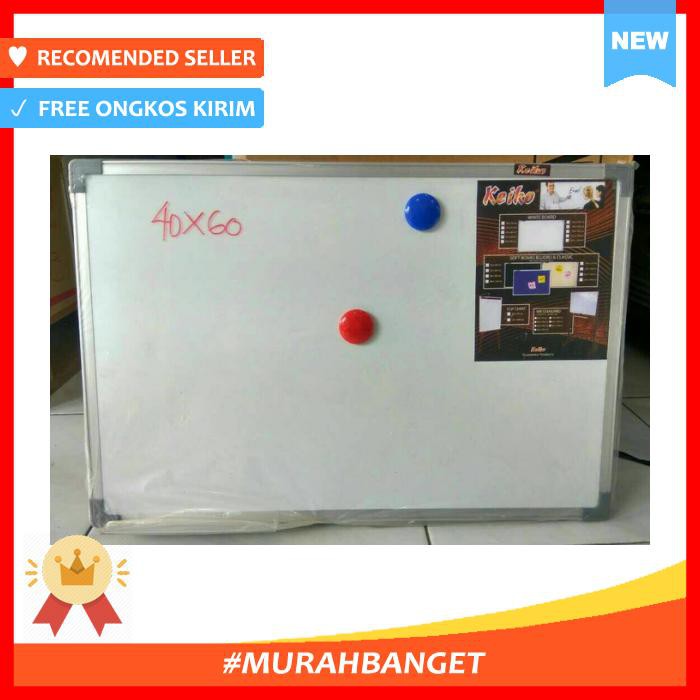 

Papan Tulis / White Board 40 X 60Cm Keiko - Alat Tulis - Papan Tulis & Tempel