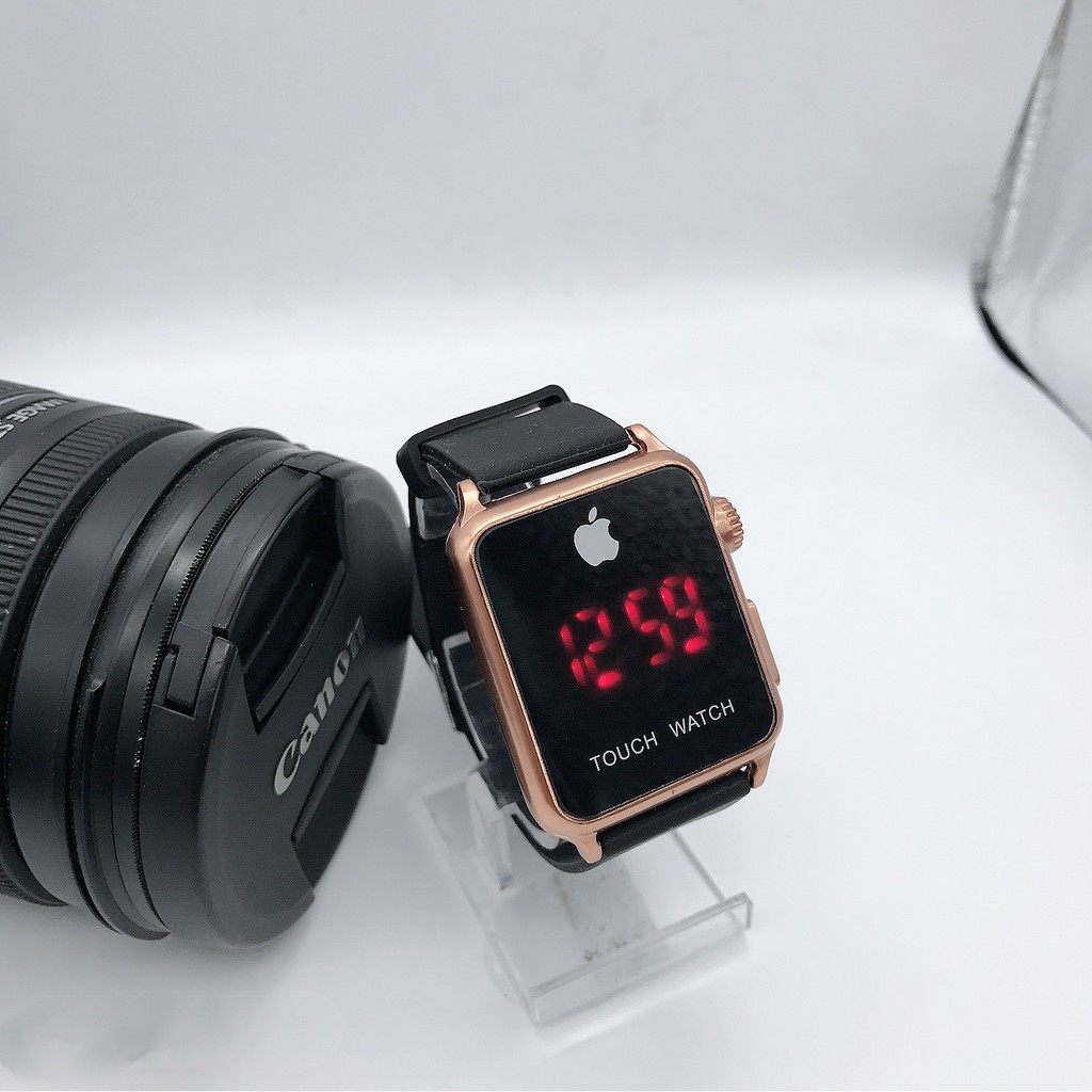 1JAM TANGAN WATCH  RUBBER HITAM TOUCH SCREEN CASE WARNA Jam tangan elektronik-4