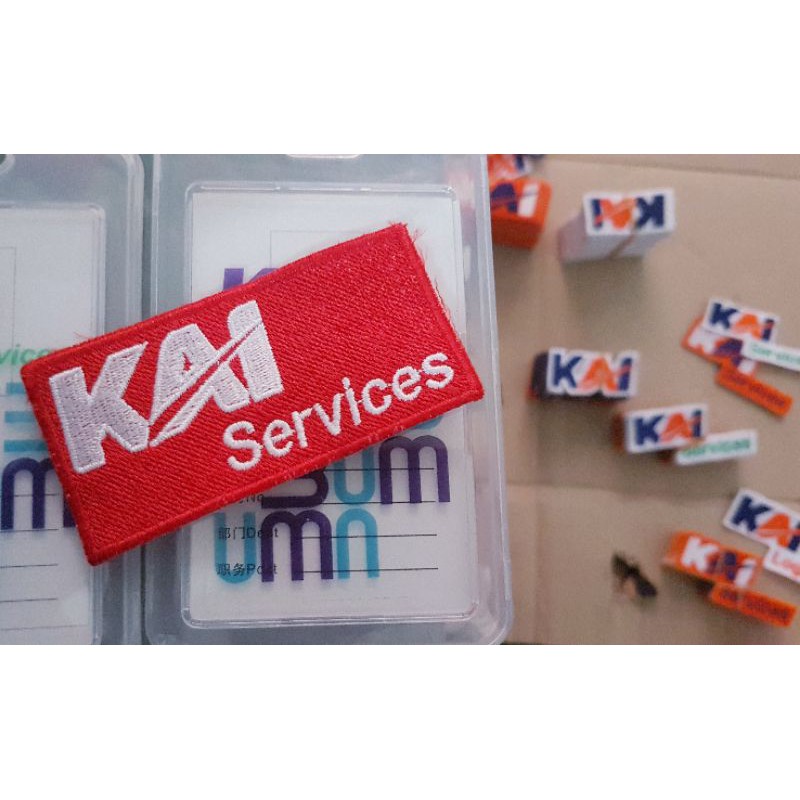 LOGO BORDIR KAI SERVICE untuk prama/i