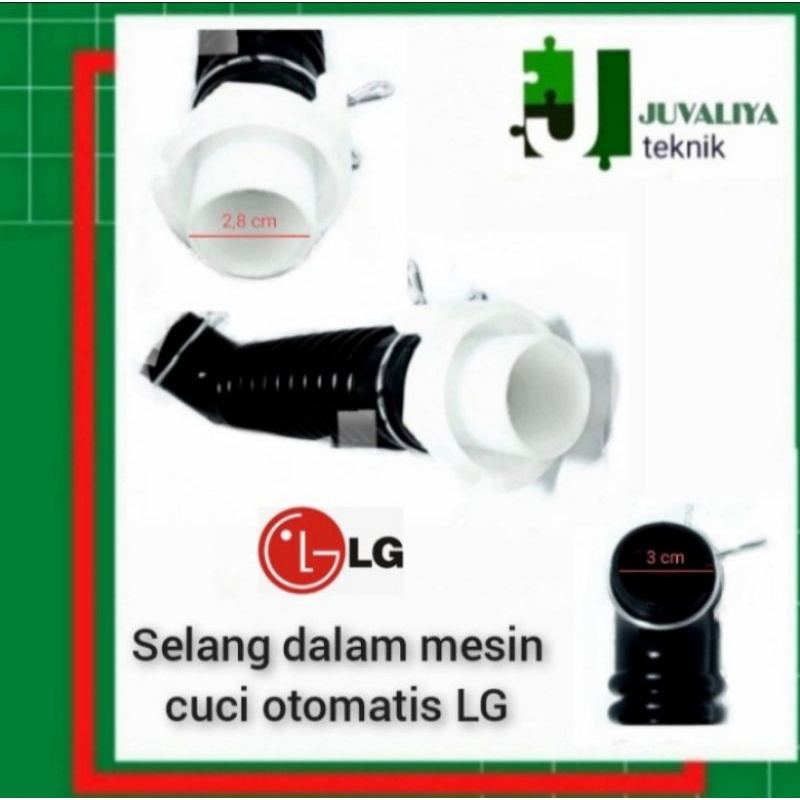 Selang dalam mesin cuci otomatis LG satu tabung top loading