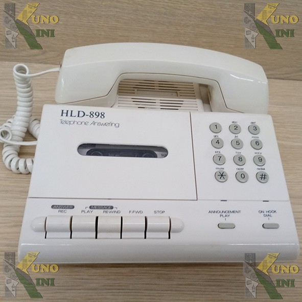 BARANG ANTIK TELEPHONE ANSWERING MACHINE HLD-898 (Berfungsi)