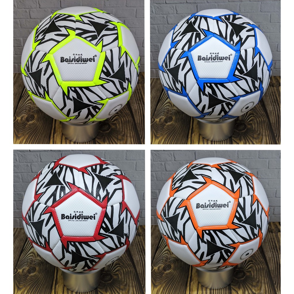 BOLA SEPAK JAHIT SIZE 5 INTERNATIONAL VARIASI  WARNA  ORANGE 