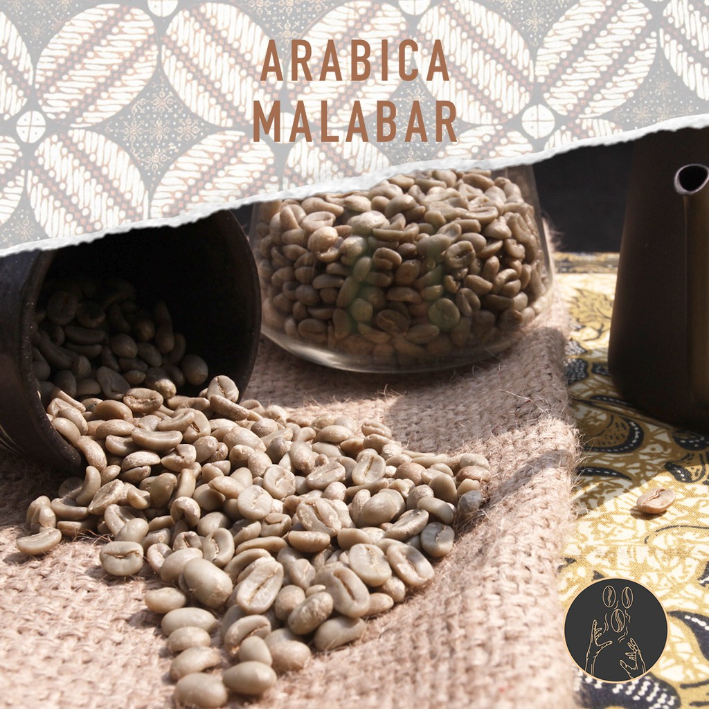 

Green Beans Arabica - Malabar Fullwash - 1KG | Grade 1