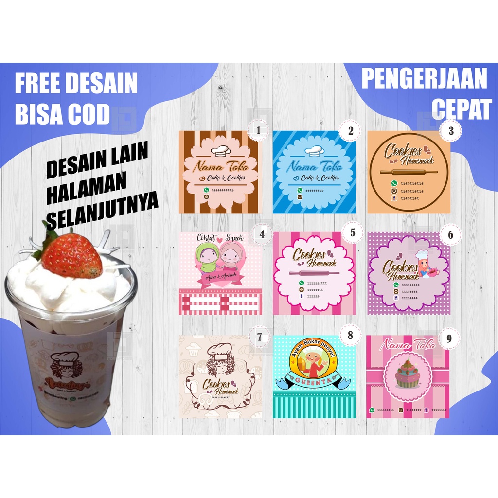 

CETAK STICKER LABEL MAKANAN CUSTOM HARGA MURAH