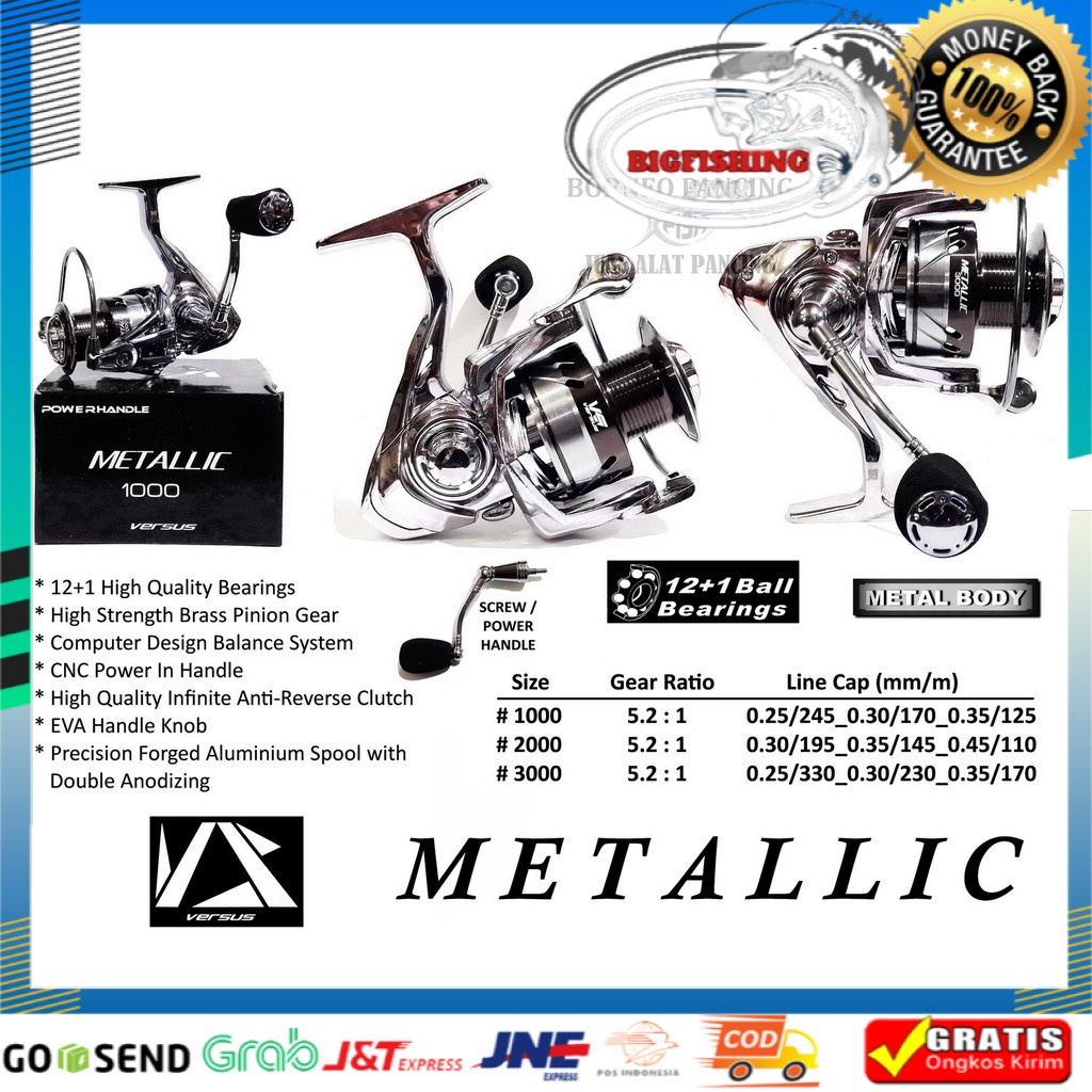 Reel Versus METALLIC 1000 Power Handle
