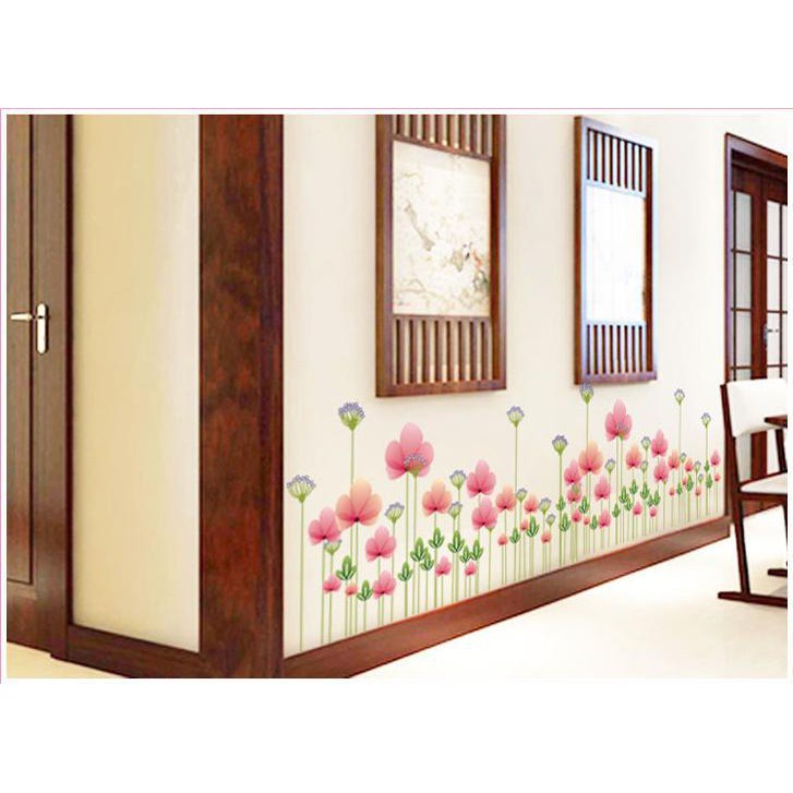 RELIZA WALL STICKER BUNGA TULIP FLOWER GRASS AY7205 STIKER DINDING TULIP