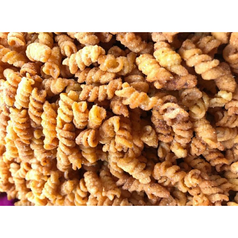 

Makaroni spiral 250g (Varian Rasa: Original, Pedas, Balado) Makaroni Spiral Gurih, Renyah dan Murah