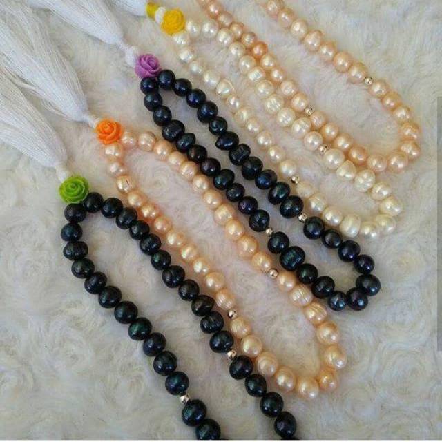 Tasbih mutiara air tawar lombok asli