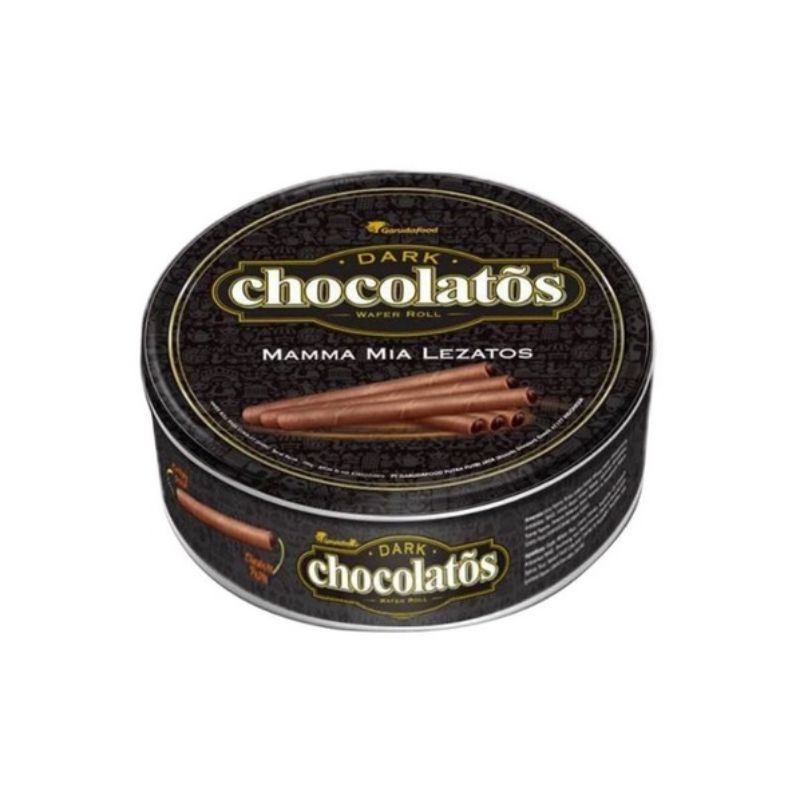 Gery Chocolatos Dark Chocolate 190 Gr Astor Kaleng Rasa Coklat