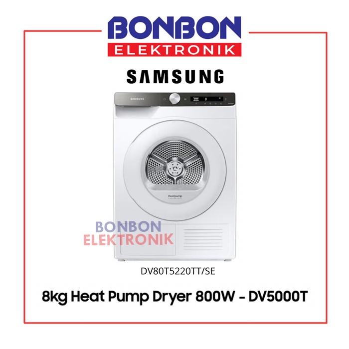 Samsung Heat Pump Dryer 8KG DV80T5220TT/SE 800W DV5000T