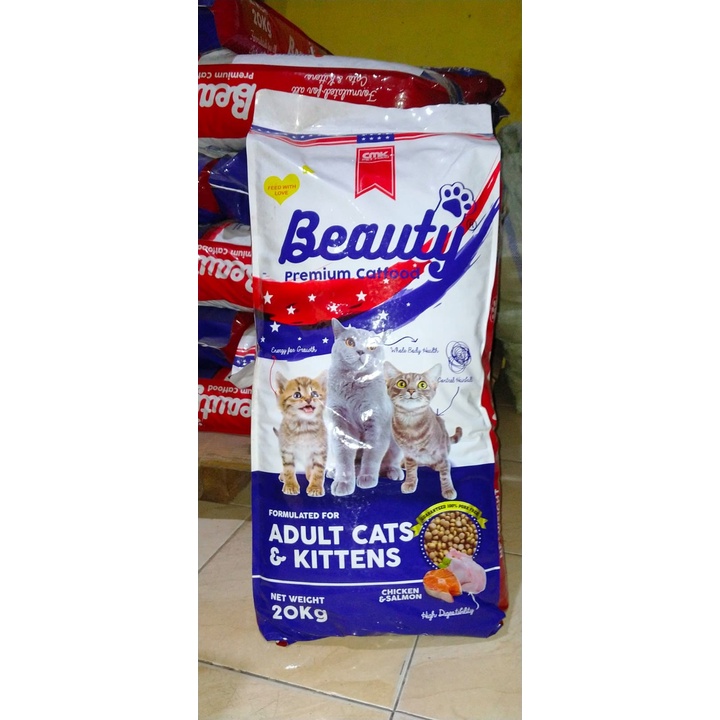 Makanan kucing Beauty Premium Cat 20 kg, Khusus Grab Gojek