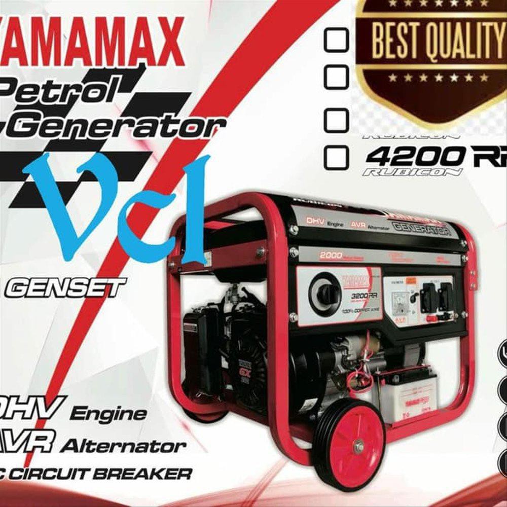 genset 3000 watt stater yamamax 4200 RR output murni loncin honda excel