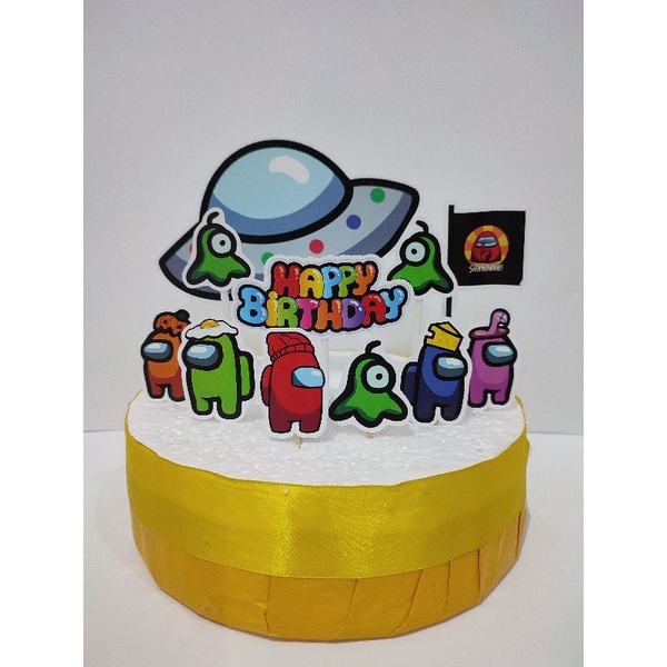 

Among Us Cake Topper / Among Us Hiasan Roti