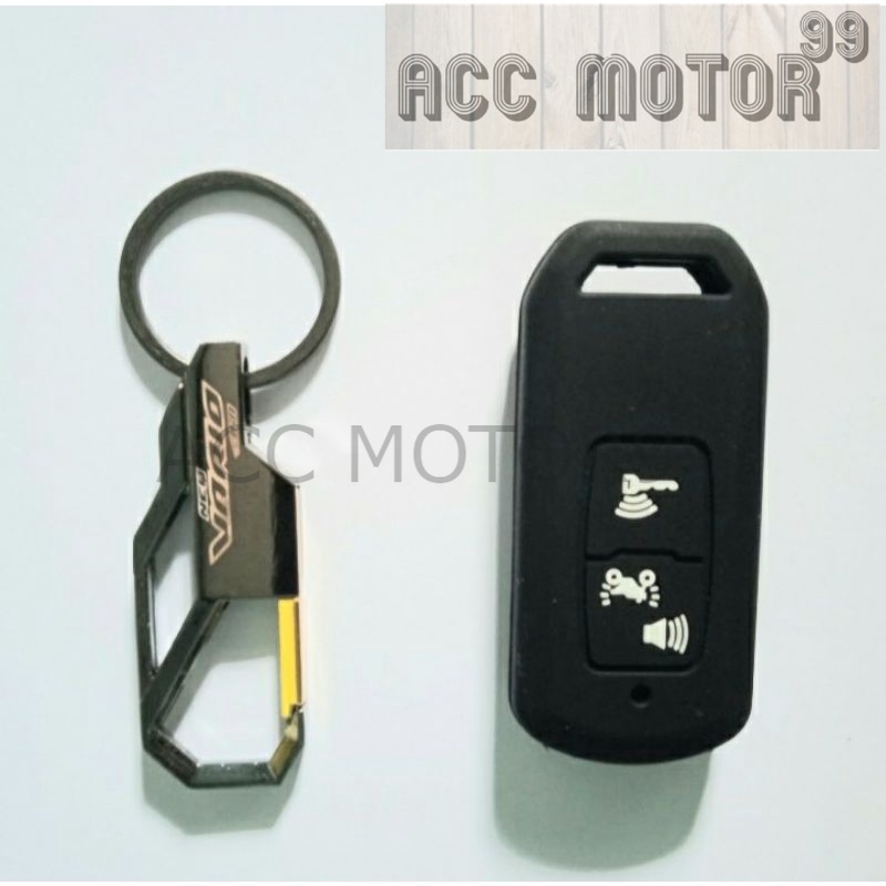 Paket gantungan kunci Logo dan silicon remot VARIO 160 elegant