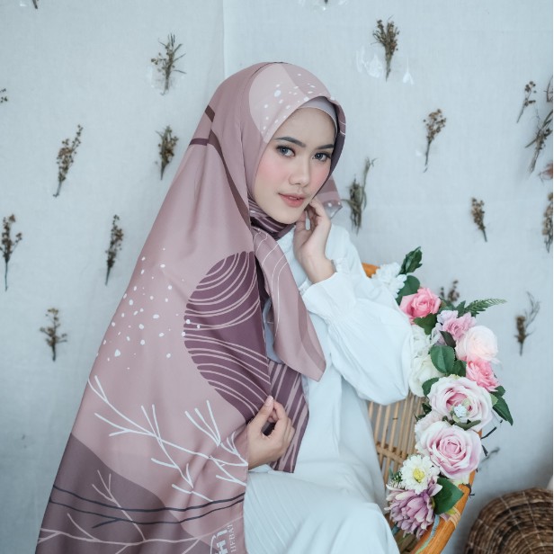 KERUDUNG SEGI EMPAT PRINTING MOTIF JILBAB SEGIEMPAT HIJAB SEGIEMPAT SCARF KHIRANI