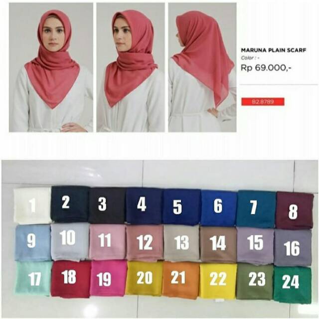 Zoya maruna plain scarf