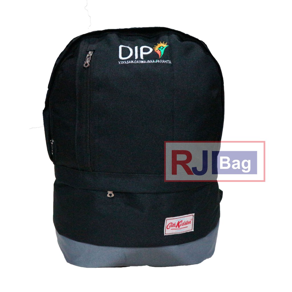 Jual Tas Ransel Grosir DIP Sablon Tas Multifungsi Gendong Distro Backpack Pria Hitam Polos Kerja Dinas Termurah