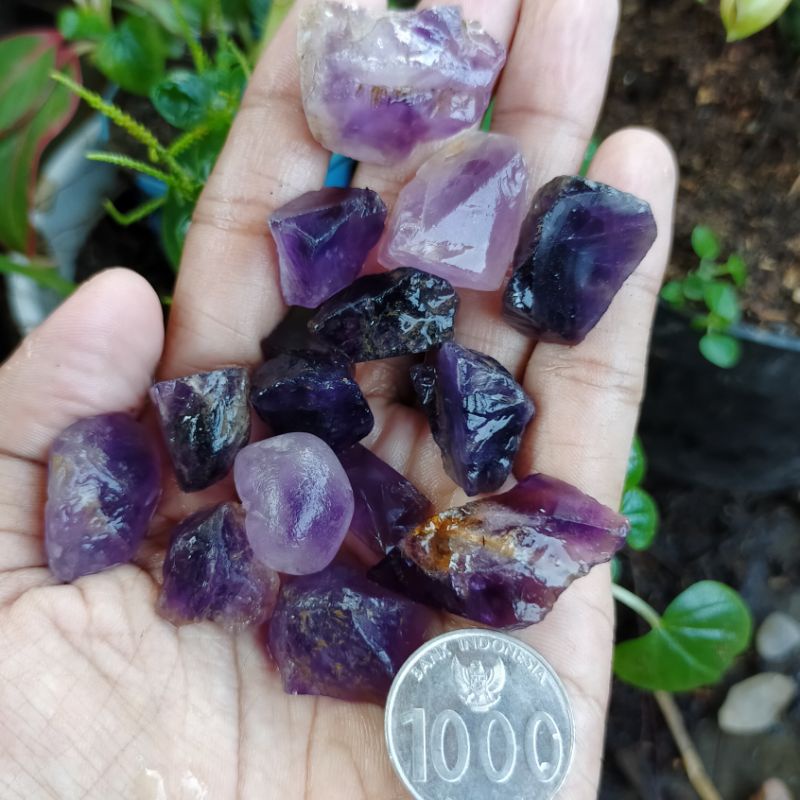 batu bahan kecubung ungu kalimantan bongkah bkn ruby safir yakut giok diamond kalimaya wulung