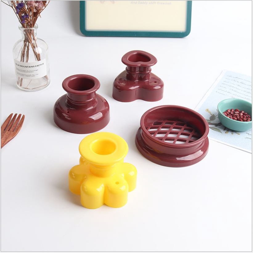 Cetakan Kue Donat Donut Maker Baking Tools Love Heart-shaped Plum