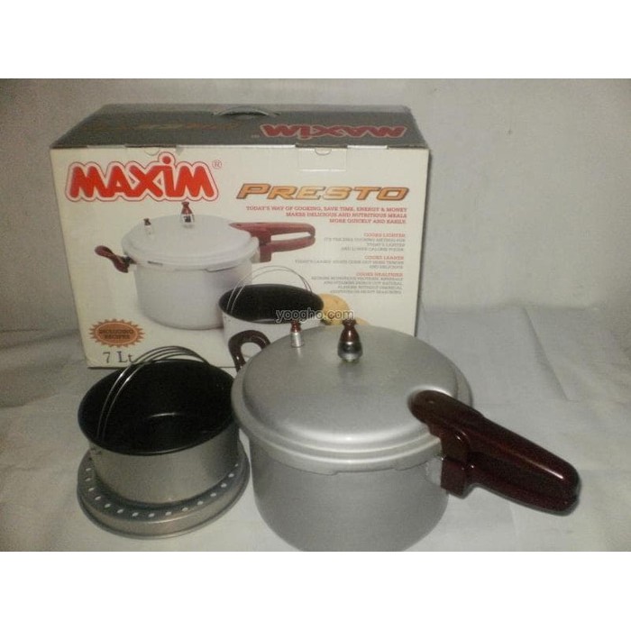 MAXIM Pressure Cooker Panci Presto 7 Liter 7L Pelunak Daging Ayam .