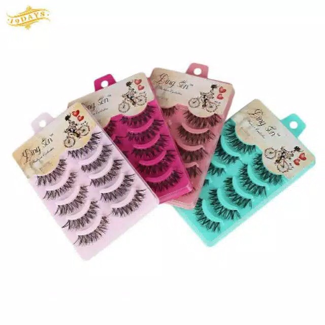 ✿ELYSABETHME✿ Bulu mata import wadah hijau pink fake eyelash eyelashes hasil natural