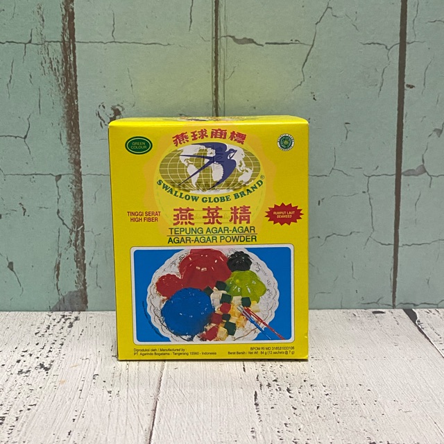 

Agar Swallow Globe Brand Hijau 7grx12pcs