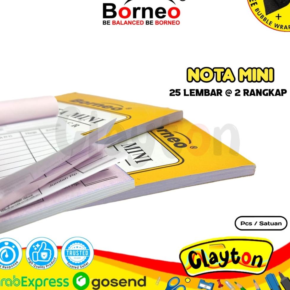 

FLASH SALE Buku Nota Kontan Borneo Kecil 2 Ply NCR / Nota Kontan 2 Rangkap Kecil / Nota Kontan Mini 2189 ↝