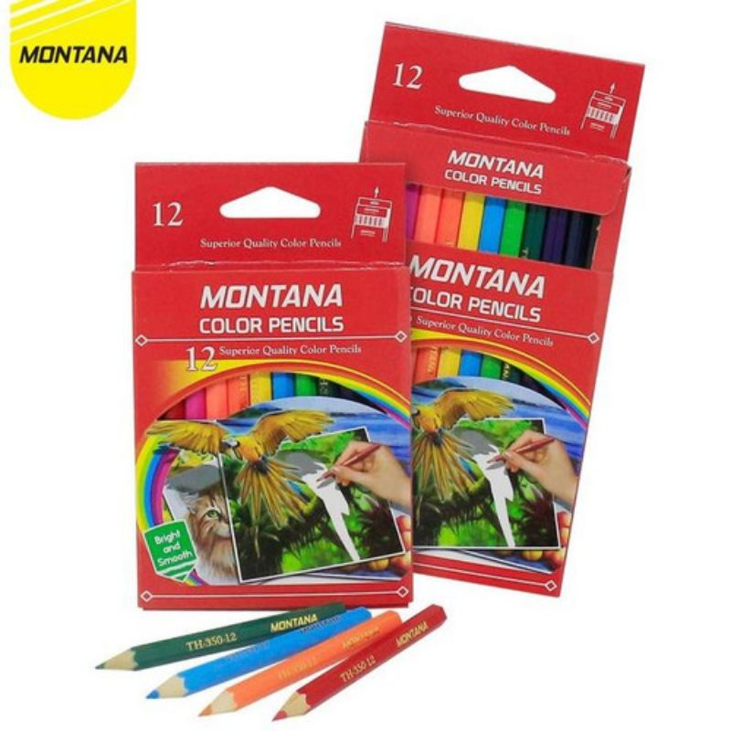 Pensil Warna 12 Warna Pendek Murah