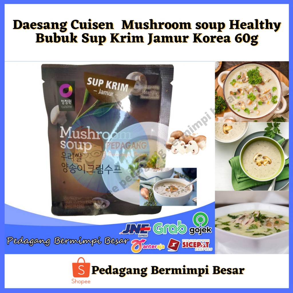 

Daesang Cuisine Mushroom Soup 60gr | Bubuk Sup Krim Jamur Korea | Cream Soup Powder
