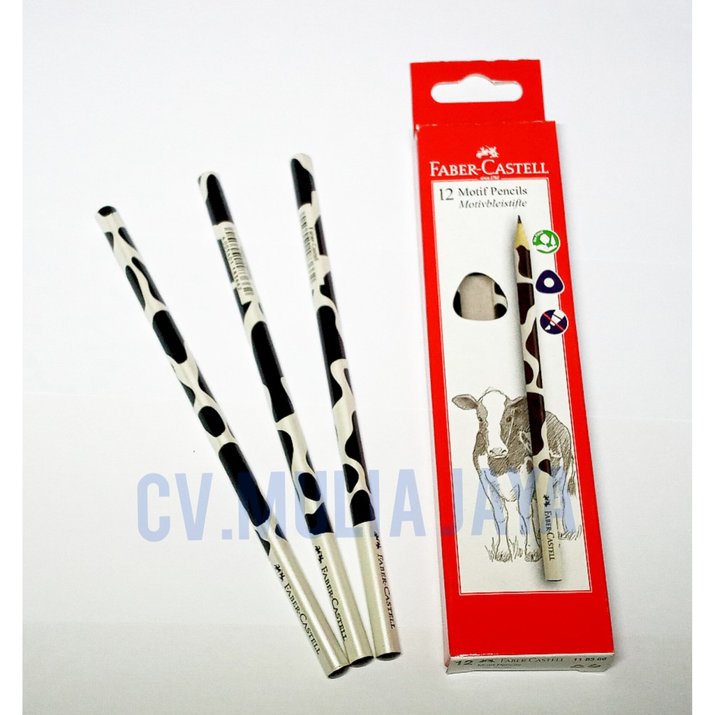 

Pensil FABER CASTELL 2B Motif COW / PENSIL UJIAN