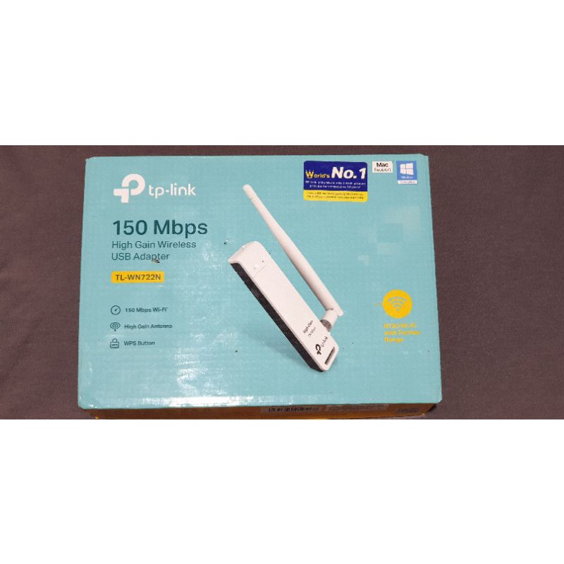 USB Adapter Wifi TP-LINK TL-WN722N V2 150Mbps High Gain Wireless