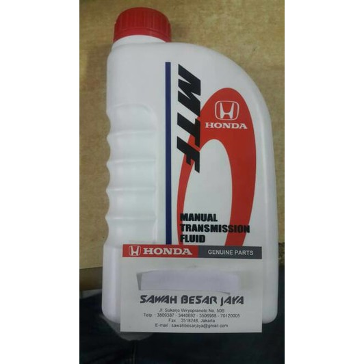 Oli MTF / Transmisi Manual Honda Brio Mobilio BRV Jazz City HRV Accord CRV 1 Liter