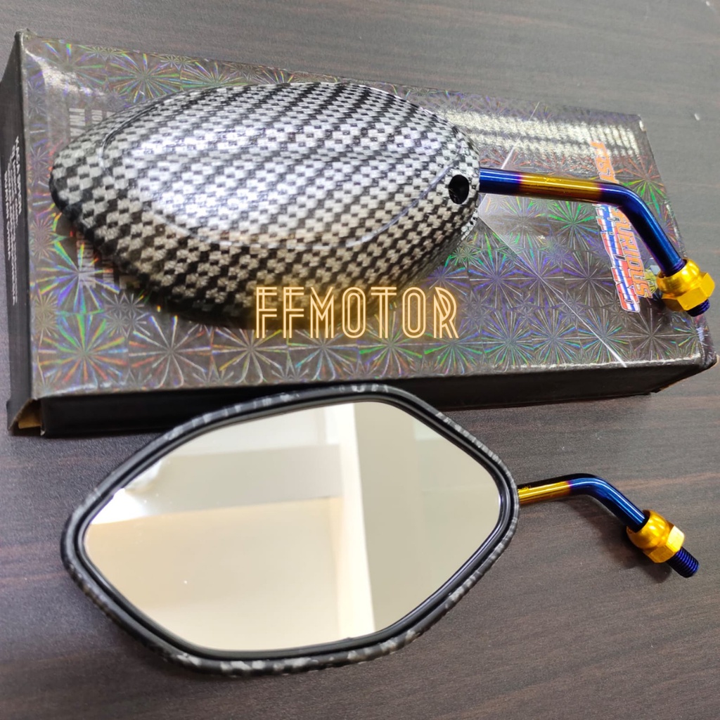 Spion Carbon Chrome Beat Drat Honda / Spion Karbon Chrome Beat Vario Scoopy Dll-6