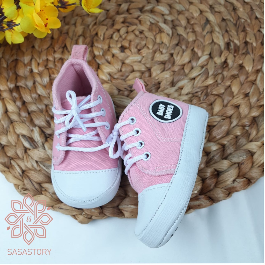 [PILIH WARNA] SEPATU PREWALKER BABY BAYI UNISEX NEWBORN BELAJAR JALAN ANAK 0-12 BLN TALI FP04