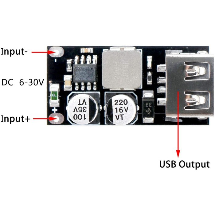 Modul Stepdown DC-DC Converter USB QC 2.0 QC 3.0 Quick Charge Output