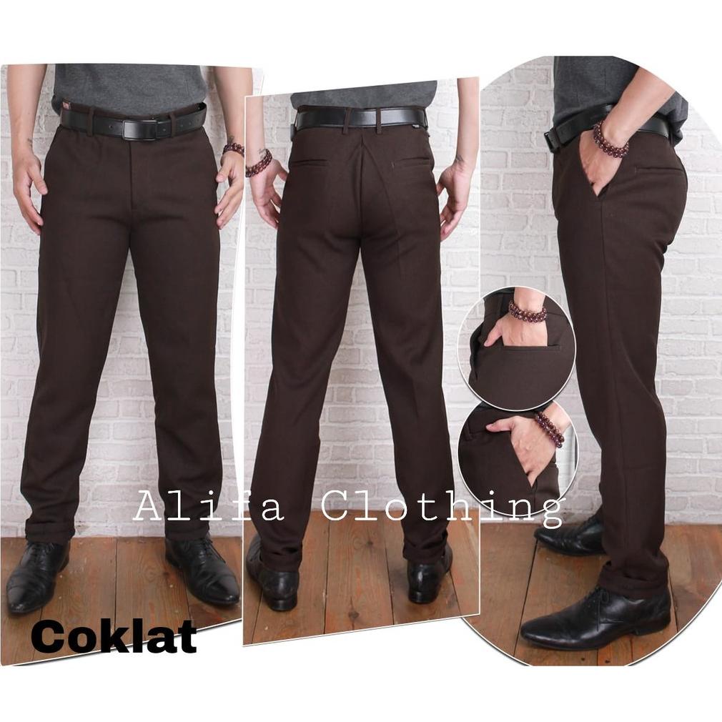 Pants Formal / Celana Formal Pria / Celana Kain Slimfit Wool / Celana Kerja Pria /Celana Slimfit / C