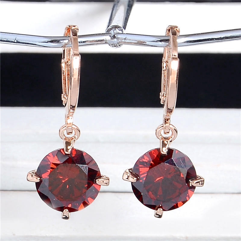 Baru Fashion Anting-Anting Bertatahkan Berwarna Zircon