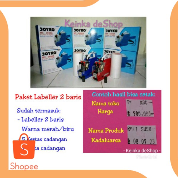 

Jual PAKET Alat cetak Label merk bandrol harga 2 baris huruf angka Price Berkualitas