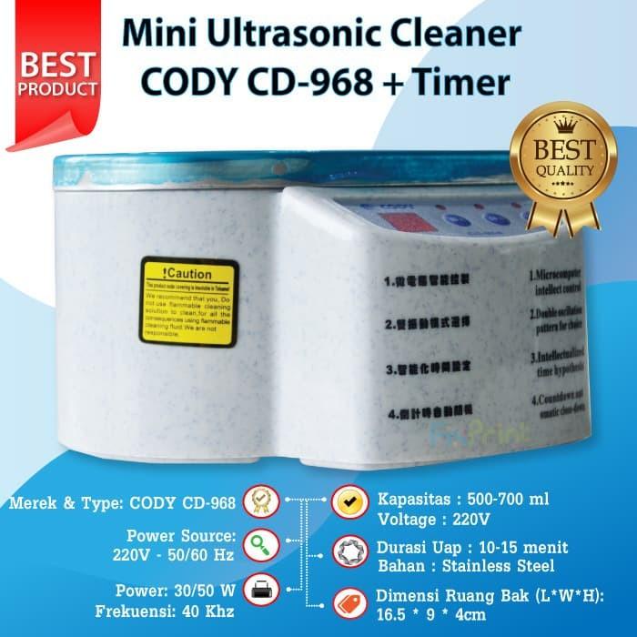 Mini Ultrasonic Cleaner DADI DA-968 + Timer Murah