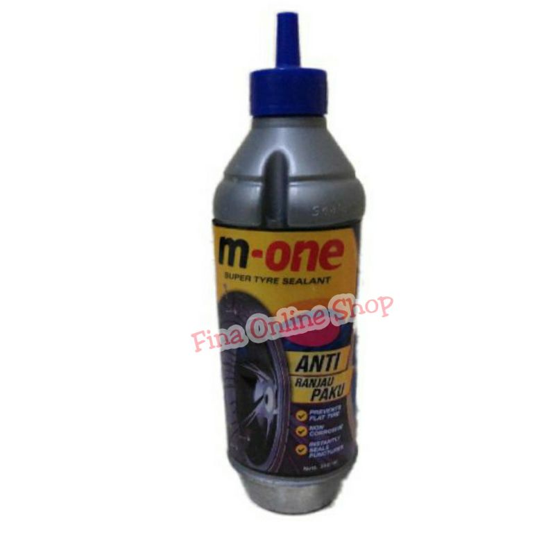 M-One / M-Go Tyre Super Sealant Cairan Anti Bocor Ban Motor Tubeless Anti Ranjau Paku [350 mL]