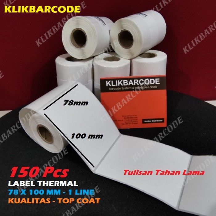 PROMO LABEL BARCODE XPRINTER XP-360B 78 X 100 (1 LINE) THERMAL 78X100-150PC