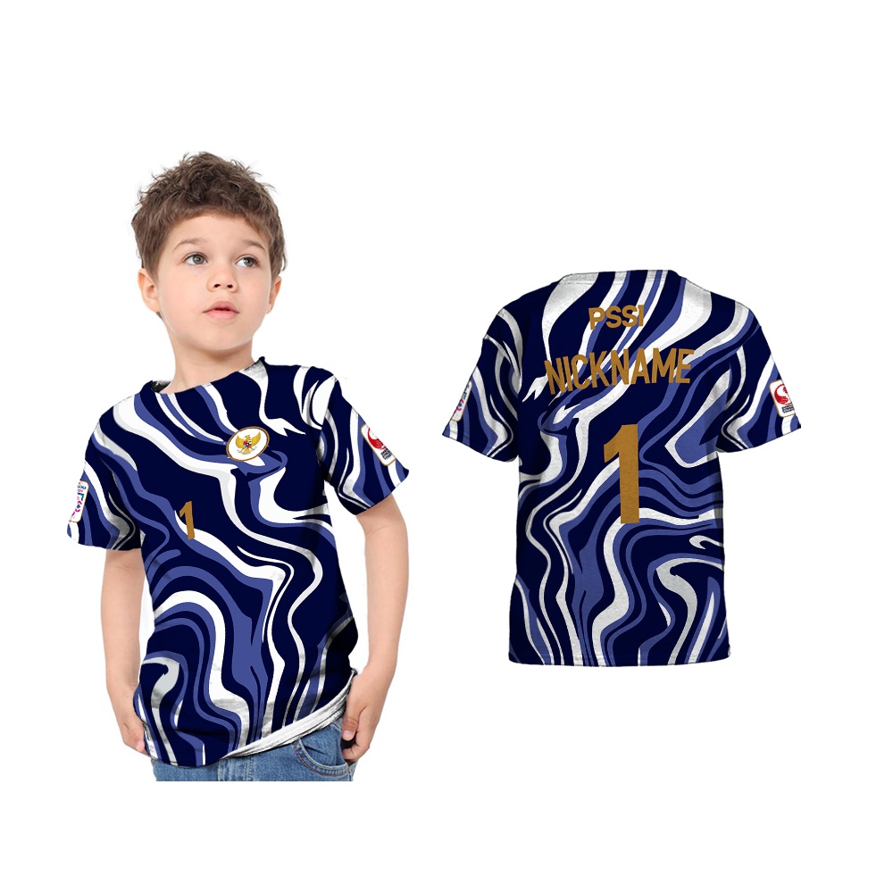 Kaos Anak Jersey Kiper Timnas Indonesia Away 2021-2022 Aff Suzuki Custom Full Printing