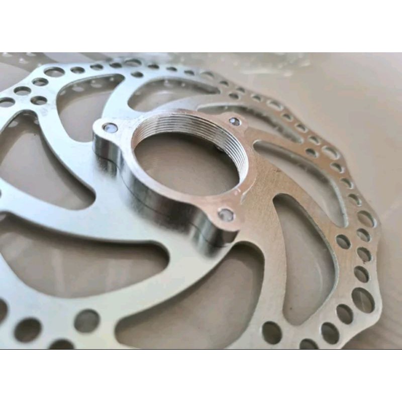 Rotor piringan disc brake rem cakram disc brake model drat ulir hub freehub rotor cakram sepeda bicycle Anak kid Brake Bike