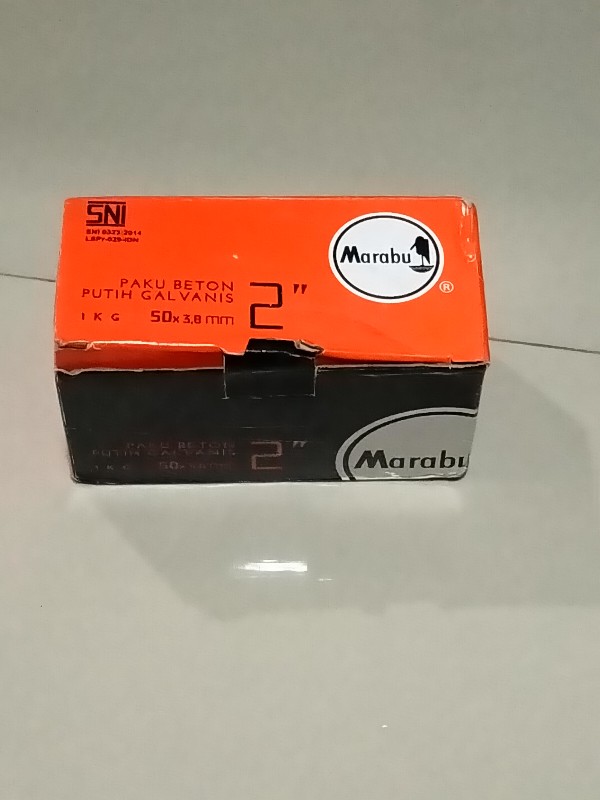 Paku Beton Putih Baja Marabu 2  Inch 5 Cm Mgj