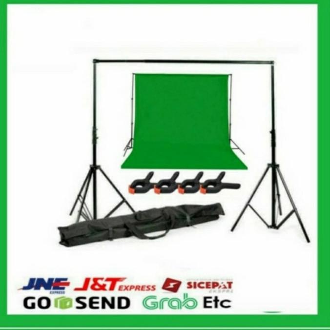 Jual Paket Stand Background Kain X M Green Screen Foto Studio Xdg Es Shopee Indonesia