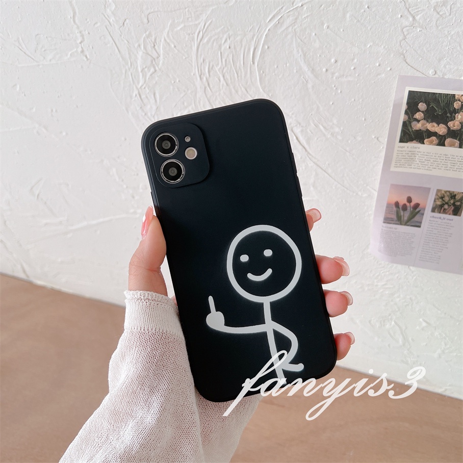 Vivo Y02 Y35 Y16 Y22 Y22s Y02s Y15A Y15s V25Pro V25e V21 Y21s Y21 Y20 Y11 Y17 Y12s Y33s Y20i Y20s Y15 Y12 Y1s Y91C Y91i Y95 Y93 Y51 Y31Stickman Casing Handphone Couple Lucu Soft Cover