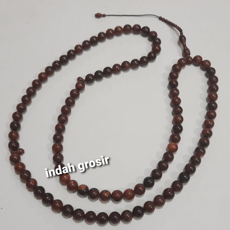 TASBIH KAOKA JUMBO COKLAT 14MM 100BUTIR ASLI