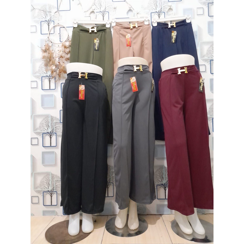 PROMO ✅ 4 PCS kulot belt scuba H/kulot highwaist cubit scuba/kulot wanita